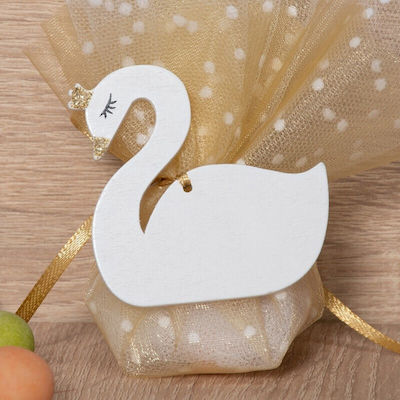 Christening Favor with Decorative Item made of Wood 20pcs 6x6cm