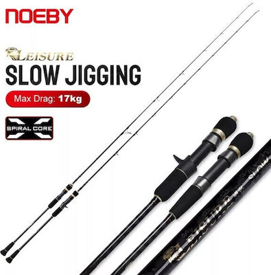 Noeby Leisure Angelrute für Langsames Jigging 1.96m mit Rolle 30-260gr