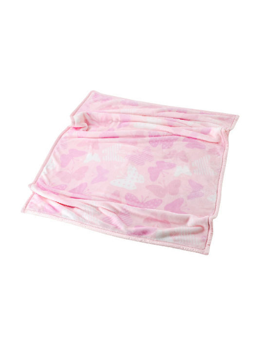 abo Blanket Cot Pink 110x140cm