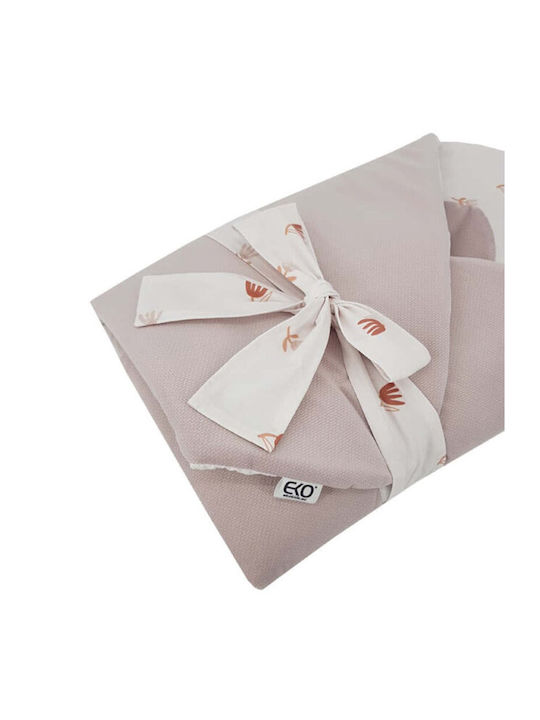 Ekokids Κουβέρτα Αγκαλιάς & Λίκνου Beige Meadow Βελουτέ Μπεζ 75x75εκ.