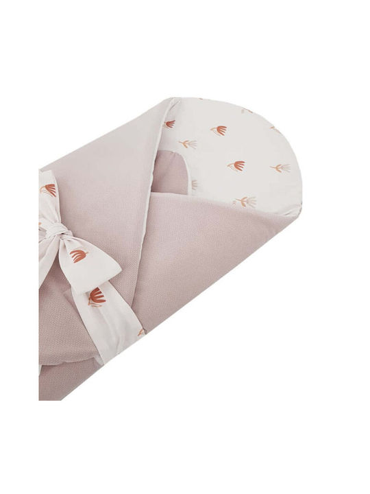 Ekokids Κουβέρτα Αγκαλιάς & Λίκνου Beige Meadow Βελουτέ Μπεζ 75x75εκ.
