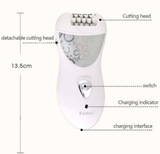 Kemei Αποτριχωτική Μηχανή Epilator για το Σώμα KM506