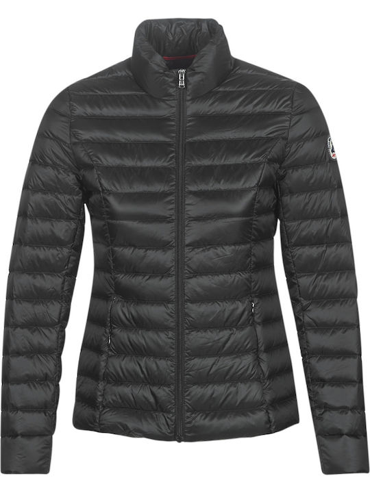 Cha Kurz Damen Puffer Jacke für Winter Schwarz
