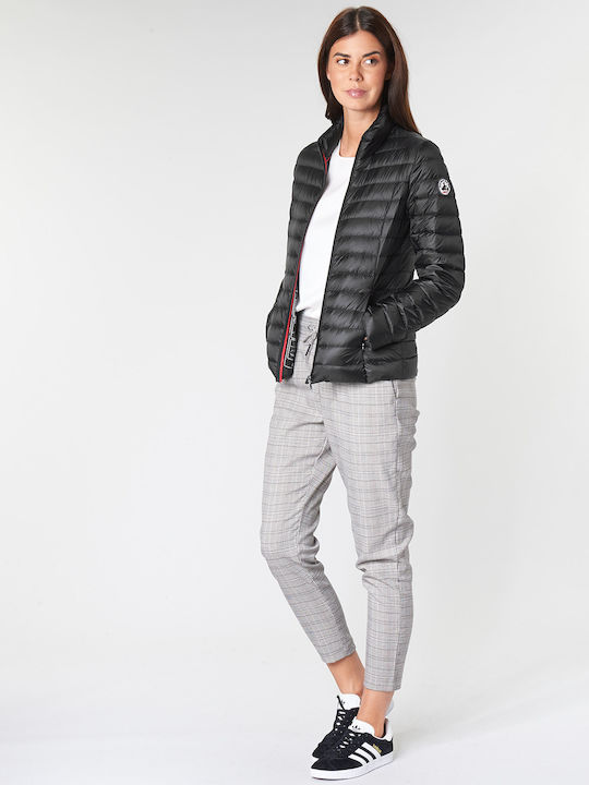 Cha Kurz Damen Puffer Jacke für Winter Schwarz