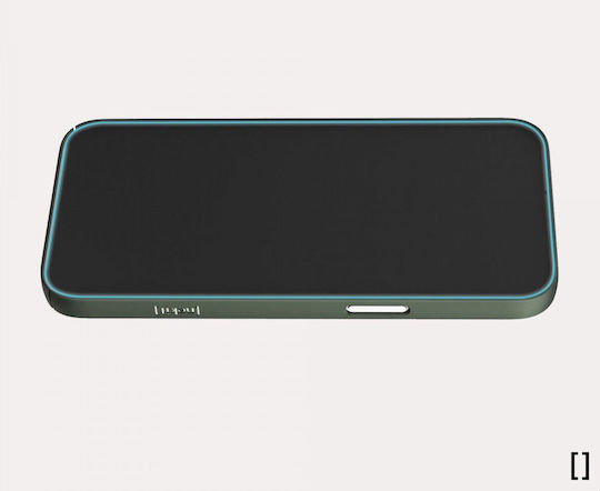 Nekit Umschlag Rückseite Kunststoff 1mm Grün (iPhone 15 Pro)