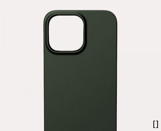 Nekit Umschlag Rückseite Kunststoff 1mm Grün (iPhone 15)