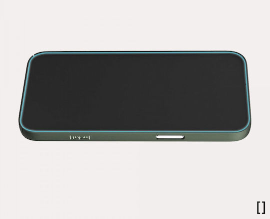 Nekit Umschlag Rückseite Kunststoff 1mm Grün (iPhone 15)