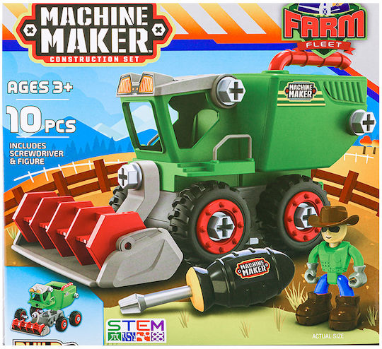 Nikko Plastic Construction Toy Combine Harvest for Children 3+ years+ Years
