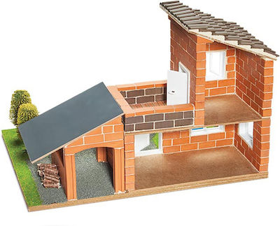 Teifoc Bau- und Konstruktionsspielzeug Building Home with Garage für Kinder ab 6+ Jahren