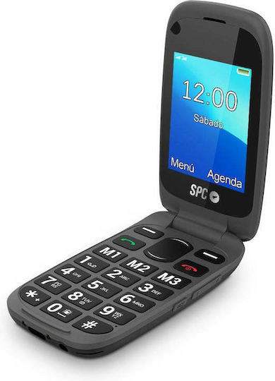 SPC Harmony 4G Dual SIM (125/125MB) Κινητό με Μεγάλα Κουμπιά Μαύρο