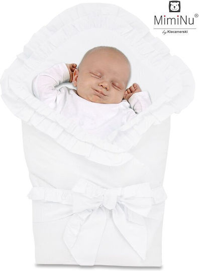 MimiNu Blanket Nursery Swaddling Blankets White White 75x75cm