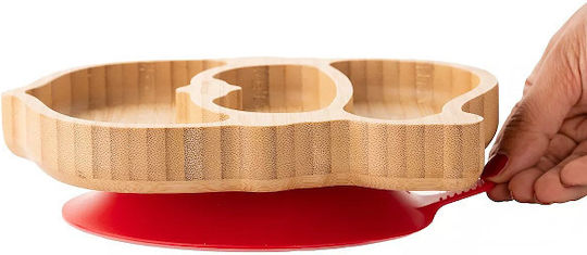 Eco Rascals Παιδικό Πιάτο Φαγητού από Bamboo Μπεζ