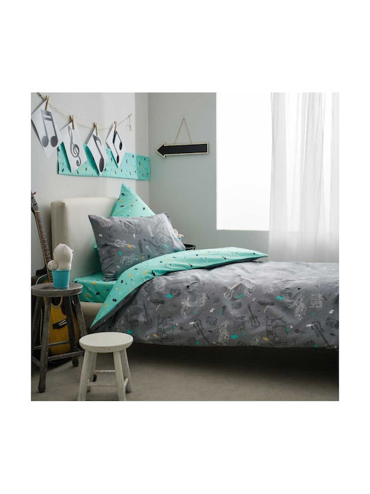 Vesta Home Σετ Μονά Grey 170x260cm