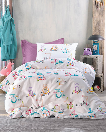 Rythmos Semi Double Set with Elastic Band Numbers 105x205cm Rythmos Semi Double Set with Elastic Band Numbers 105x205cm