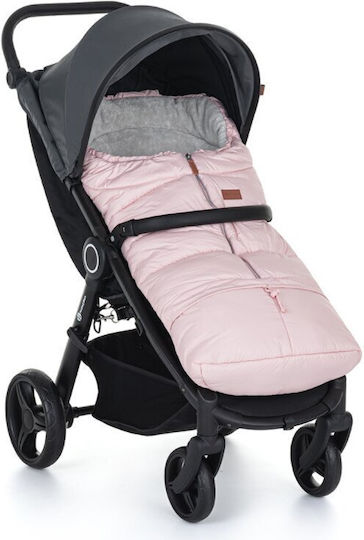 Petite & Mars Jibot Stroller Footmuff Pink with Fleece Lining 100x48cm