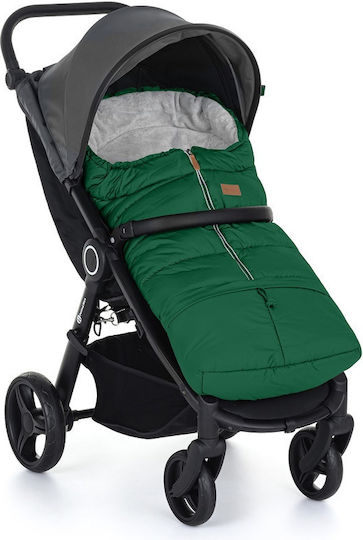 Petite & Mars Universal Kinderwagen Fußsack Wasserdicht Grüner mit Fleece Futter 100x48cm