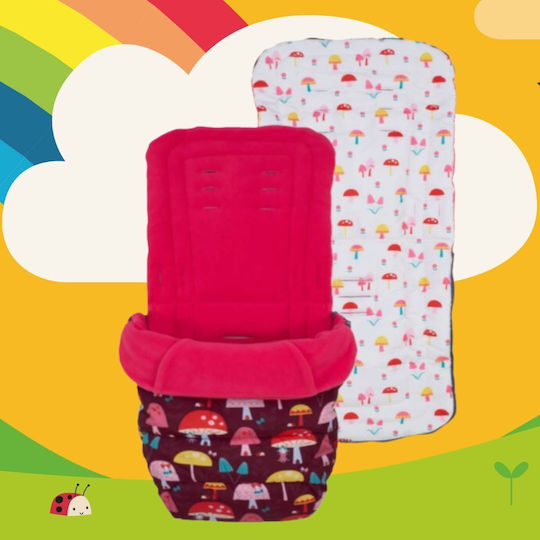 Cosatto Mushroom Magic Kinderwagen Fußsack Fuchsie