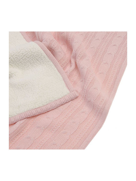 Cool Club Decke Wickeltücher für Kinderzimmer Vlies Rosa Pink 75x90cm