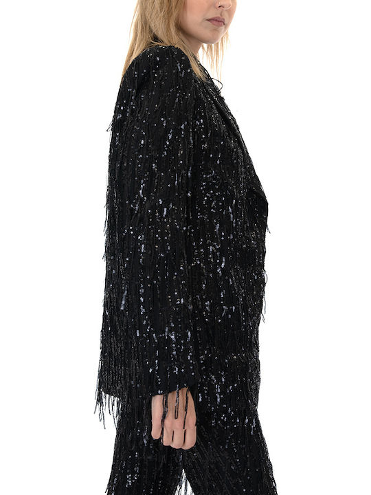 Zoya Blazer Women's Blazer Black with Sequins