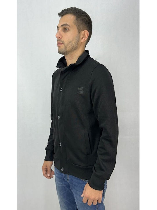 Paco & Co Herren Winter Jacke Lässig Μαύρη