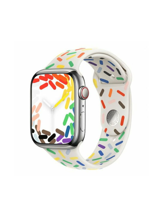 Apple Pride Edition Sport Band - M/L Λουράκι Πολύχρωμο (Apple Watch 44/45/46mm/Ultra 49mm)