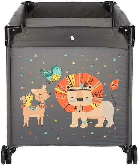 Petite & Mars Koot Lion Кошара за игра с Матрак Сив 120x60см