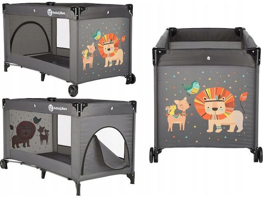 Petite & Mars Koot Lion Кошара за игра с Матрак Сив 120x60см