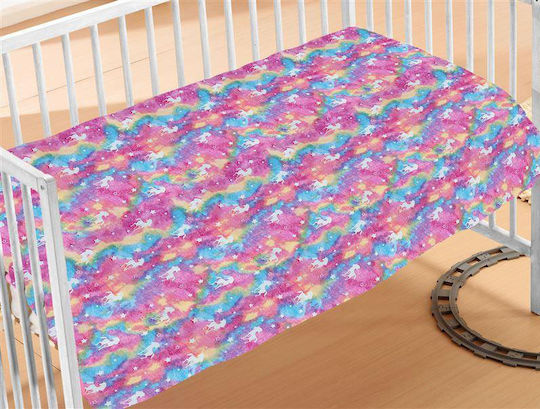 Dimcol Κουβέρτα Fleece Φωσφορίζουσα Πολύχρωμη 110x140εκ.