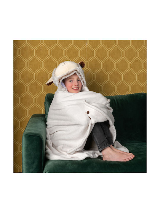 Noxxiez Blanket Velvet Lamb Beige 100x130cm