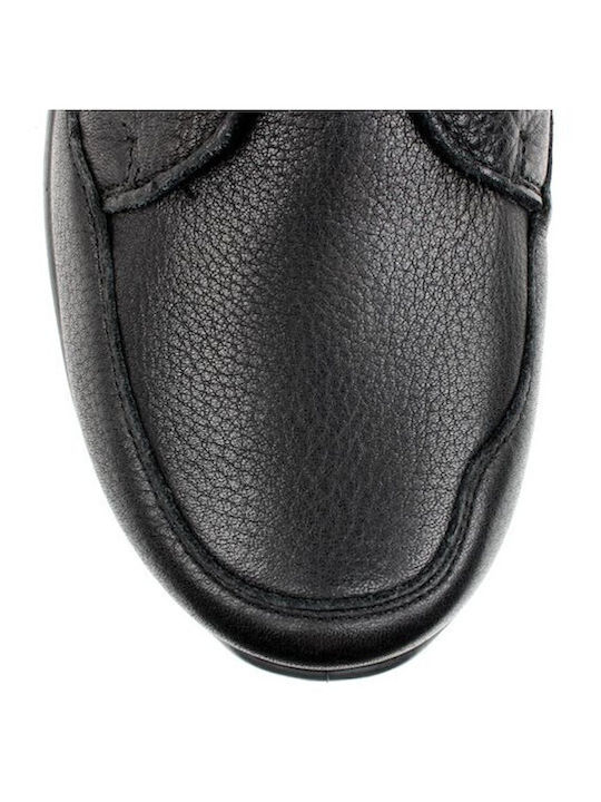 Leather Black Men's Boots Waterproof Anatomical