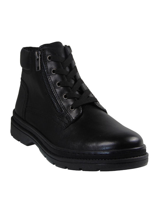 Leder Herrenstiefel Schwarz