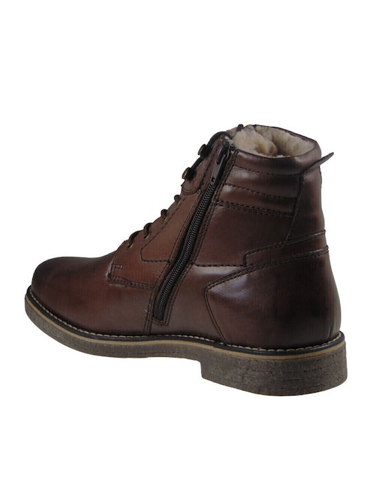 Leder Herrenstiefel Tabac Braun