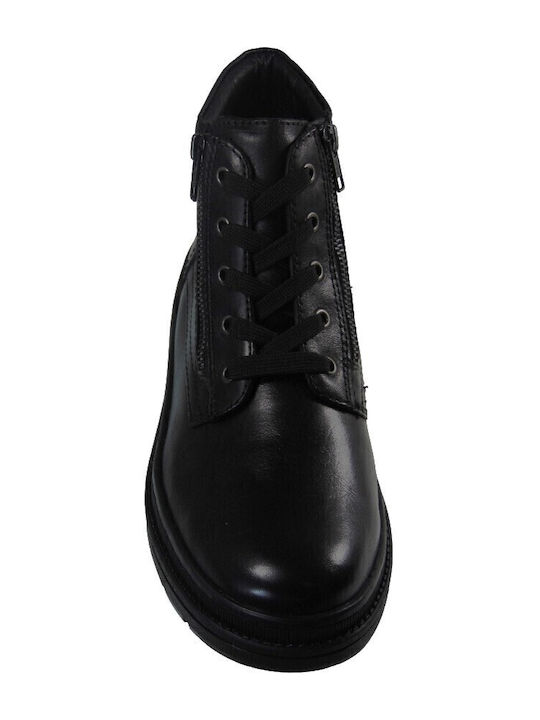 Leder Herrenstiefel Schwarz