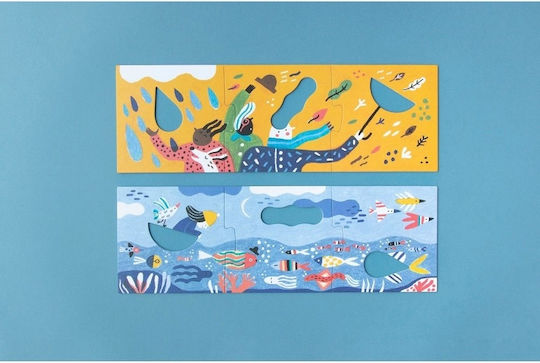 Wooden Kids Peg Puzzle for 2+ years+ Years 12pcs Londji