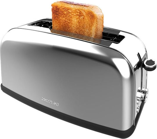 Cecotec Toastin Time 850 Long Lite Тостер Двуместна 850W Inox