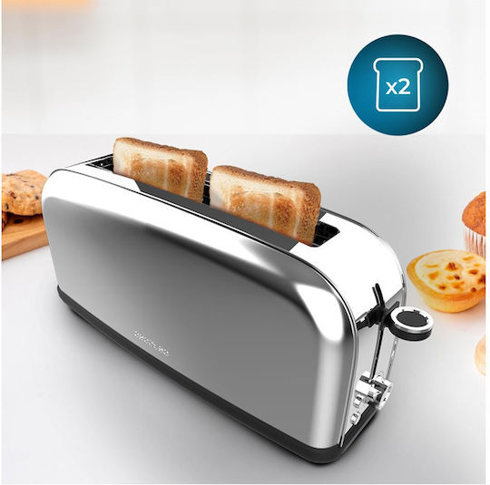 Cecotec Toastin Time 850 Long Lite Тостер Двуместна 850W Inox