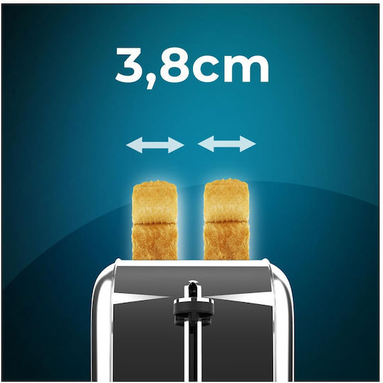 Cecotec Toastin Time 1500 Toaster 2 Schlitze 1500W Inox