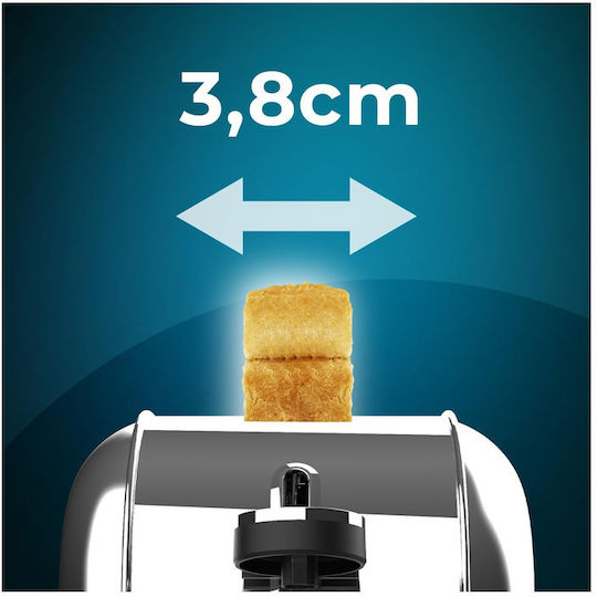 Cecotec Toastin Time 850 Long Lite Тостер Двуместна 850W Inox