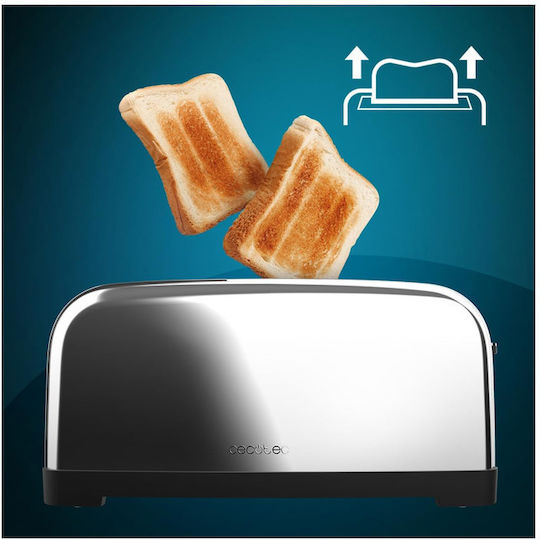 Cecotec Toastin Time 1500 Toaster 2 Schlitze 1500W Inox