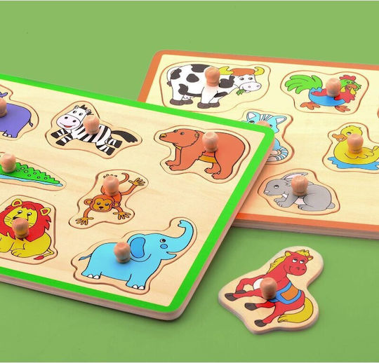 Puzzle Pentru Copii Pegged Pentru 1.5+ Ani 8 Piese Joueco