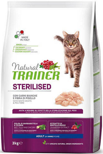 Trainer Sterilised Dry Food for Adult Sterilized Cats with Turkey 10kg