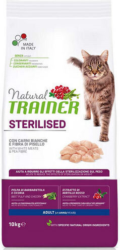 Trainer Sterilised Dry Food for Adult Sterilized Cats with Turkey 10kg