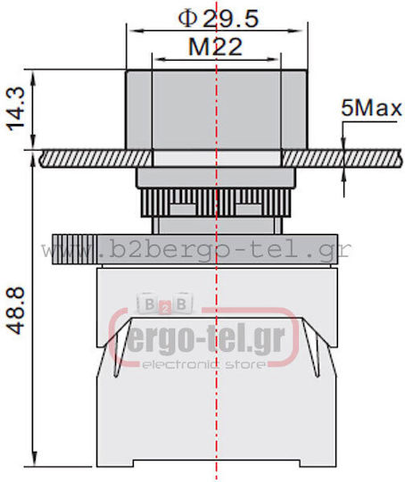 Xindali Druckknopf Industrie-Typ 022-503301000