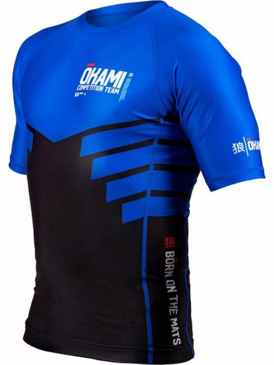Okami Short Sleeve Shirt ORS122 for Jiu-Jitsu Blue