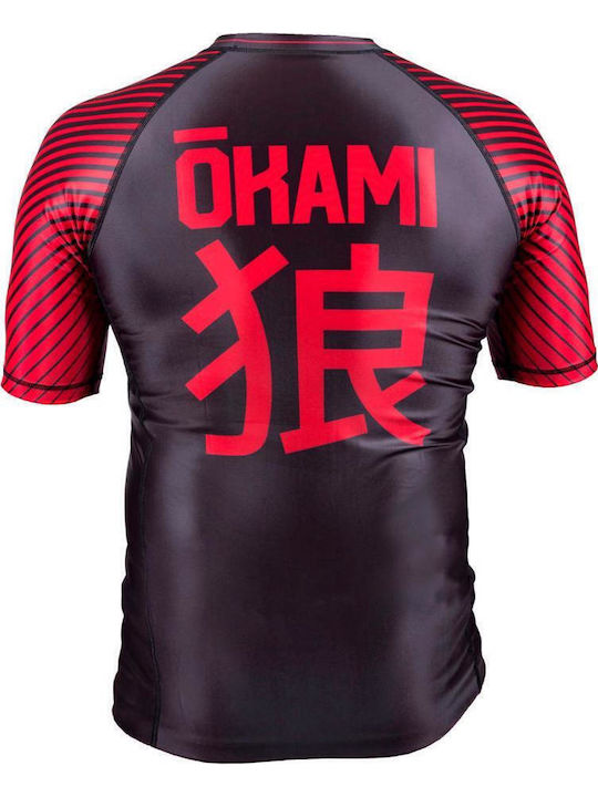 Okami Ανδρική Κοντομάνικη Μπλούζα ORS126 για Jiu-Jitsu Μαύρη
