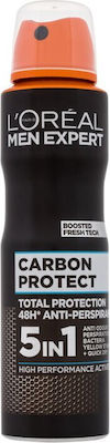 L'Oreal Paris Men Expert Carbon Protect 4 σε 1 Αποσμητικό 48h σε Spray 150ml