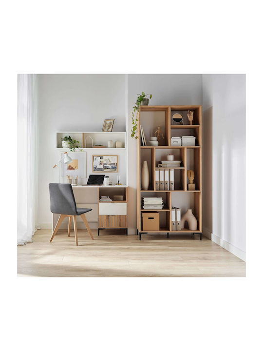 Rumble Bookcase Wall Mount Brown 91.5x40x198cm