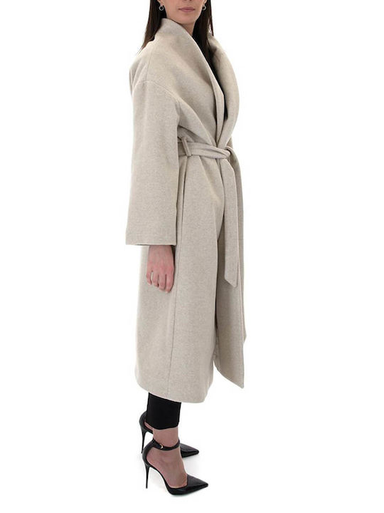 MY T Women's Midi Coat White