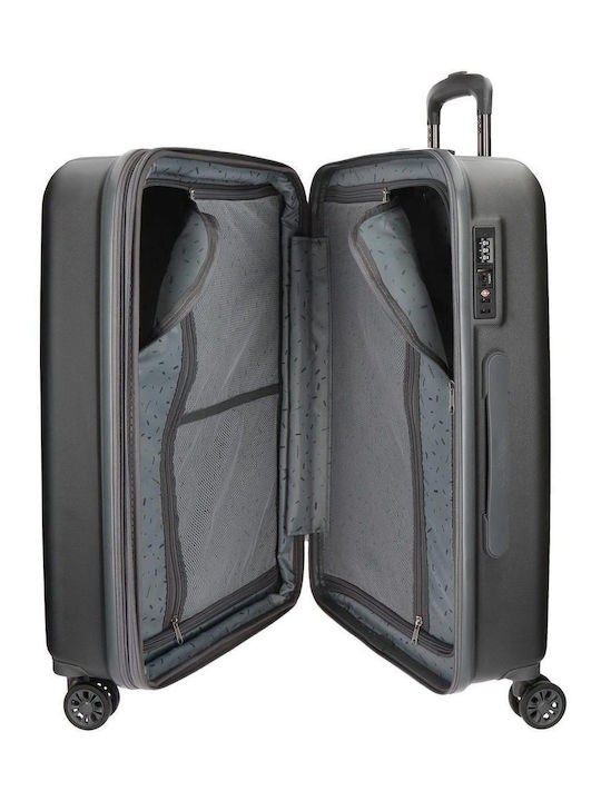 Movom Mittlerer Hartschalen-Koffer Gray mit 4 Rädern Höhe 65cm