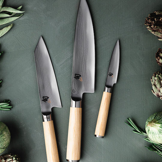 Kai Shun Нож За Пилинг От Дамаска Стомана 9см